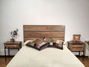 REF. 0101 CABECERO ATENEA Nº 1 EN NOGAL 160X6X66